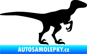 Samolepka Velociraptor 001 pravá černá
