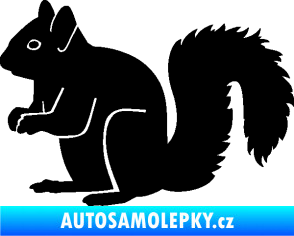 Samolepka Veverka 001 levá černá