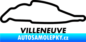 Samolepka Okruh Villeneuve černá