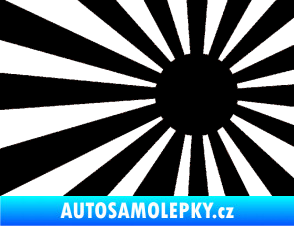 Samolepka Vlajka Japonsko 002 pravá JDM černá