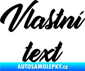 Samolepka Vlastní text - Orange Personal černá