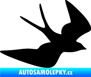 Samolepka Vlaštovka 001 pravá černá