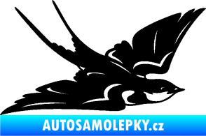 Samolepka Vlaštovka 002 pravá černá
