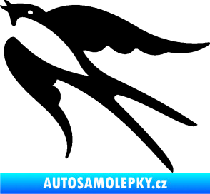 Samolepka Vlaštovka 003 levá černá