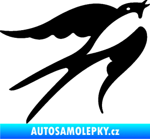 Samolepka Vlaštovka 003 pravá černá