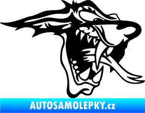 Samolepka Vlk pravá černá