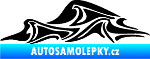 Samolepka Vlny 002 levá moře černá