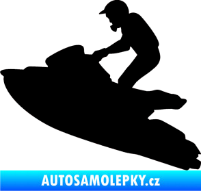 Samolepka Vodní skútr 001 levá černá