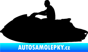 Samolepka Vodní skútr 003 levá černá