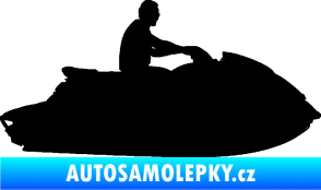 Samolepka Vodní skútr 003 pravá černá
