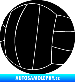 Samolepka Volejbalový míč 003 černá