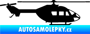 Samolepka Vrtulník 001 pravá helikoptéra černá