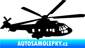 Samolepka Vrtulník 003 pravá helikoptéra černá