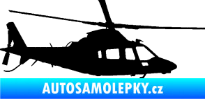 Samolepka Vrtulník 004 pravá helikoptéra černá