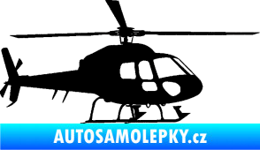 Samolepka Vrtulník 007 pravá helikoptéra černá