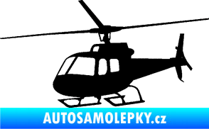 Samolepka Vrtulník 008 levá helikoptéra černá