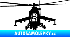 Samolepka Vrtulník 009 levá helikoptéra černá
