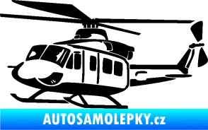 Samolepka Vrtulník 010 levá helikoptéra černá