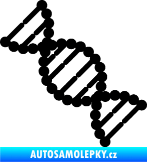 Samolepka Vzorec DNA levá černá