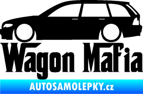 Samolepka Wagon Mafia 002 nápis s autem černá