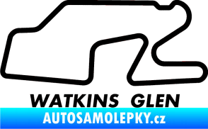 Samolepka Okruh Watkins Glen International černá