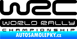 Samolepka WRC -  World Rally Championship černá