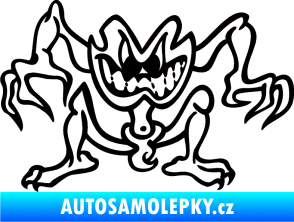 Samolepka Žabák levá černá