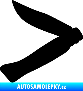 Samolepka Zavírací nůž 001 levá černá