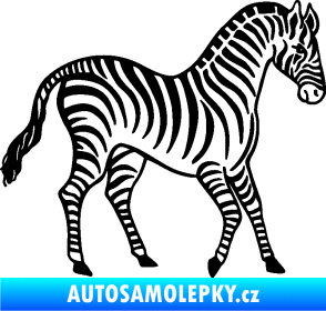 Samolepka Zebra 002 pravá černá