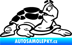 Samolepka Želva 003 pravá černá