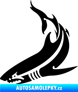 Samolepka Žralok 005 levá černá