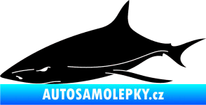 Samolepka Žralok 008 levá černá