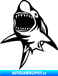 Samolepka Žralok 011 levá černá