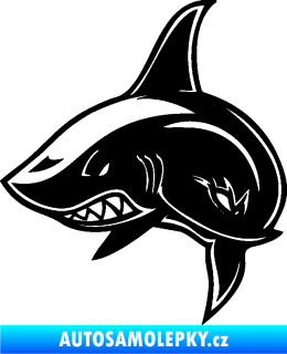 Samolepka Žralok 013 levá černá