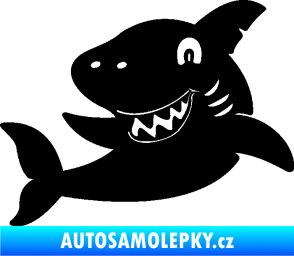 Samolepka Žralok 019 levá černá