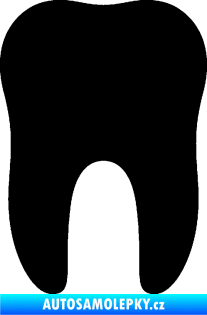 Samolepka Zub 001 stolička černá