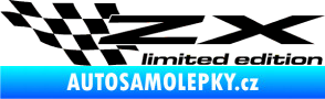 Samolepka ZX limited edition levá černá