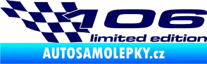 Samolepka 106 limited edition levá tmavě modrá