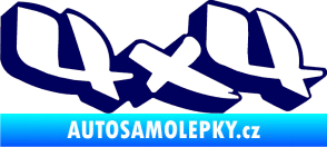 Samolepka 4x4 varianta 001 tmavě modrá