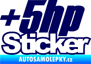 Samolepka + 5hp sticker 001 tmavě modrá