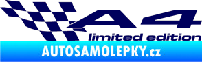 Samolepka A4 limited edition levá tmavě modrá