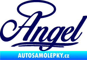 Samolepka Angel nápis tmavě modrá