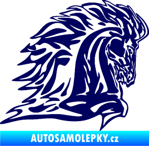 Samolepka Animal flames 101 pravá kůň tmavě modrá