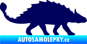 Samolepka Ankylosaurus 001 pravá tmavě modrá