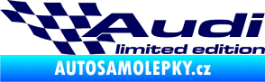 Samolepka Audi limited edition levá tmavě modrá
