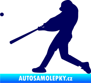 Samolepka Baseball 001 levá tmavě modrá