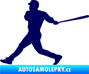 Samolepka Baseball 002 levá tmavě modrá
