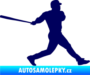 Samolepka Baseball 002 pravá tmavě modrá