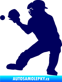 Samolepka Baseball 007 levá tmavě modrá