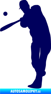 Samolepka Baseball 012 levá tmavě modrá